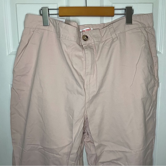 Joe Fresh BNWT pink cotton high waisted pants 16 - Picture 8 of 8